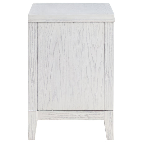 Marielle Distressed White Nightstand - Ornate Home