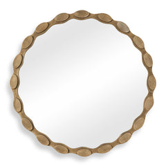 Marietta Brass Round Mirror - Ornate Home