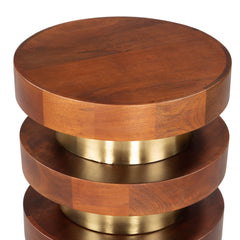 Marigot Walnut Side Table - Ornate Home
