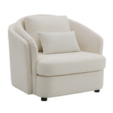 Mariko Beige Chair W/Pillow - Ornate Home