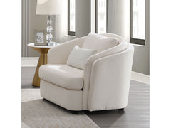 Mariko Beige Chair W/Pillow - Ornate Home