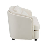 Mariko Beige Loveseat W/2 Pillows - Ornate Home