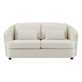 Mariko Beige Loveseat W/2 Pillows - Ornate Home