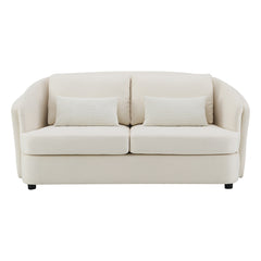 Mariko Beige Loveseat W/2 Pillows - Ornate Home