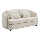 Mariko Beige Loveseat W/2 Pillows - Ornate Home
