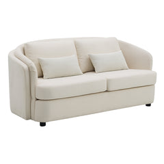 Mariko Beige Loveseat W/2 Pillows - Ornate Home