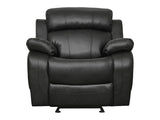 Marille Black Reclining Chair - Ornate Home