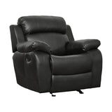 Marille Black Reclining Chair - Ornate Home