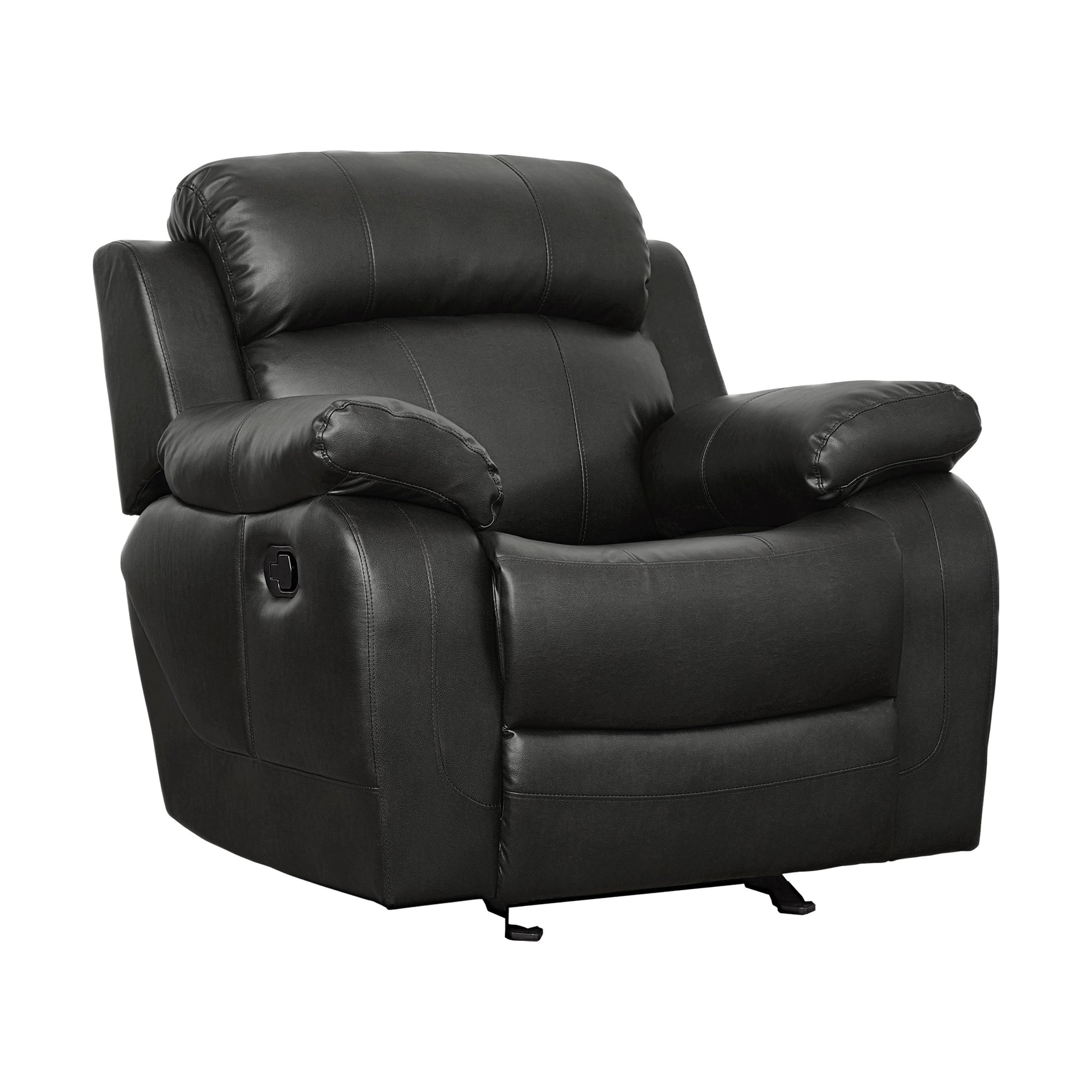 Marille Black Reclining Chair - Ornate Home