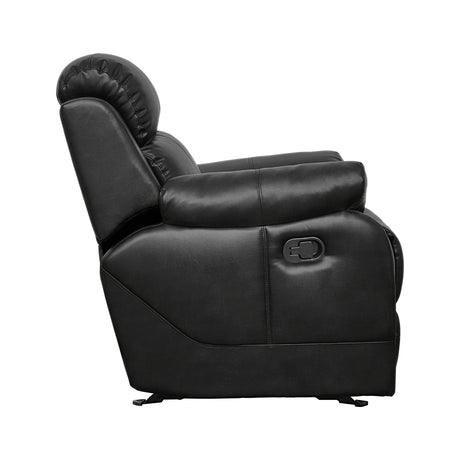 Marille Black Reclining Chair - Ornate Home