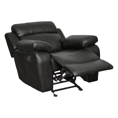 Marille Black Reclining Chair - Ornate Home