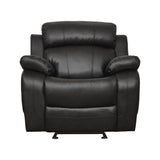 Marille Black Reclining Chair - Ornate Home