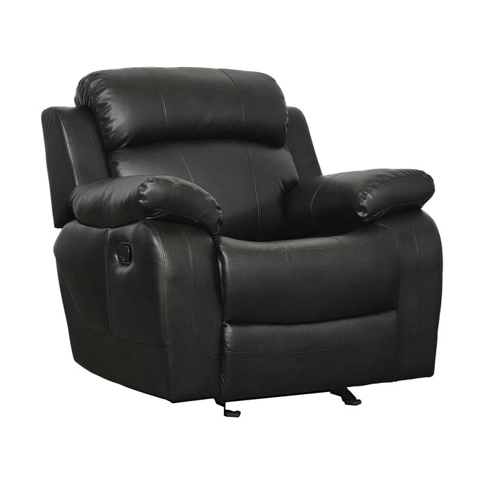 Marille Black Reclining Chair - Ornate Home
