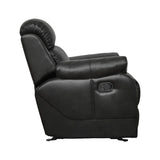 Marille Black Reclining Chair - Ornate Home