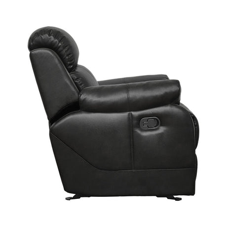 Marille Black Reclining Chair - Ornate Home