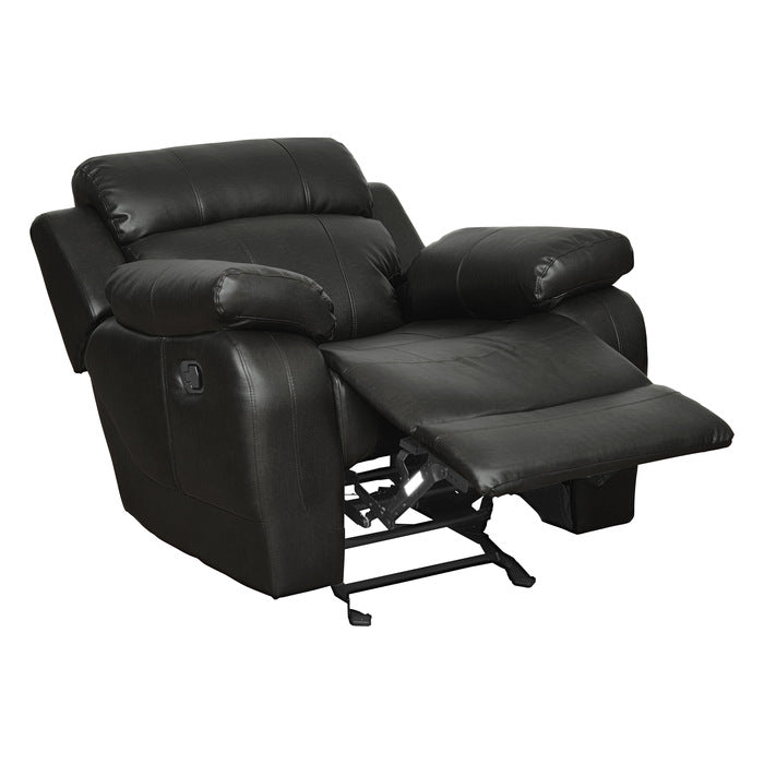 Marille Black Reclining Chair - Ornate Home