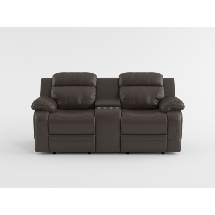 Marille Black Reclining Loveseat - Ornate Home