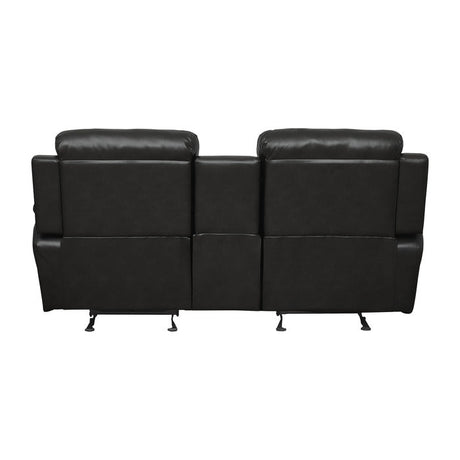 Marille Black Reclining Loveseat - Ornate Home