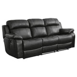 Marille Black Reclining Sofa - Ornate Home