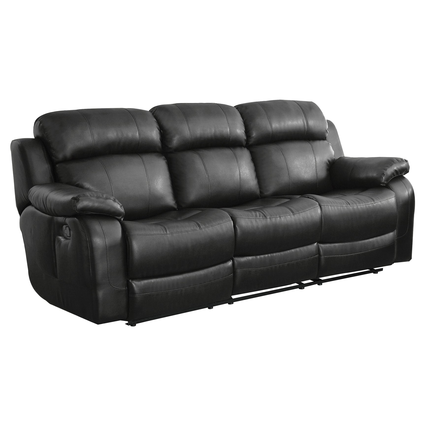 Marille Black Reclining Sofa - Ornate Home