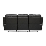 Marille Black Reclining Sofa - Ornate Home