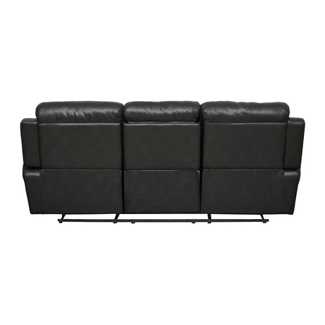 Marille Black Reclining Sofa - Ornate Home