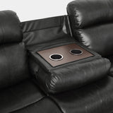 Marille Black Reclining Sofa - Ornate Home