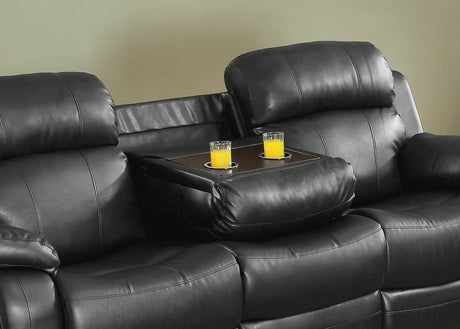 Marille Black Reclining Sofa - Ornate Home
