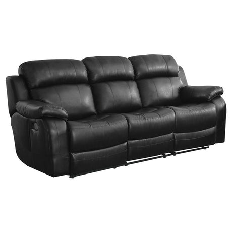 Marille Black Reclining Sofa - Ornate Home