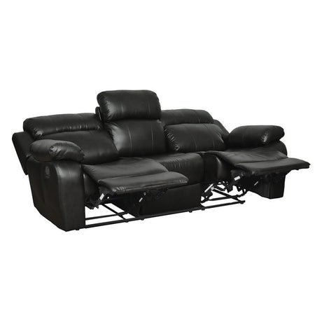 Marille Black Reclining Sofa - Ornate Home