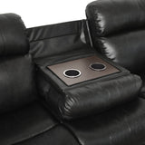 Marille Black Reclining Sofa - Ornate Home
