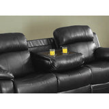 Marille Black Reclining Sofa - Ornate Home