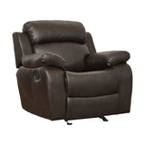 Marille Brown Reclining Chair - Ornate Home