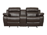 Marille Brown Reclining Loveseat - Ornate Home