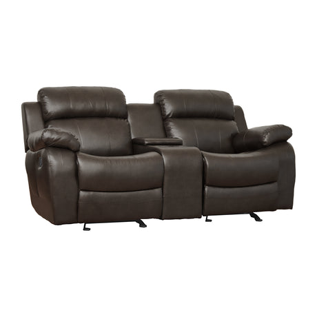 Marille Brown Reclining Loveseat - Ornate Home