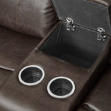 Marille Brown Reclining Loveseat - Ornate Home