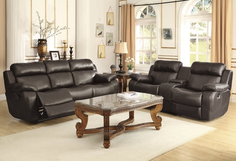 Marille Brown Reclining Loveseat - Ornate Home