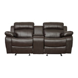 Marille Brown Reclining Loveseat - Ornate Home