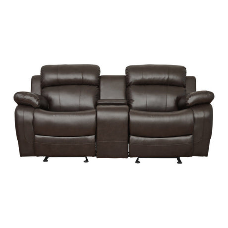 Marille Brown Reclining Loveseat - Ornate Home