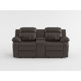 Marille Brown Reclining Loveseat - Ornate Home