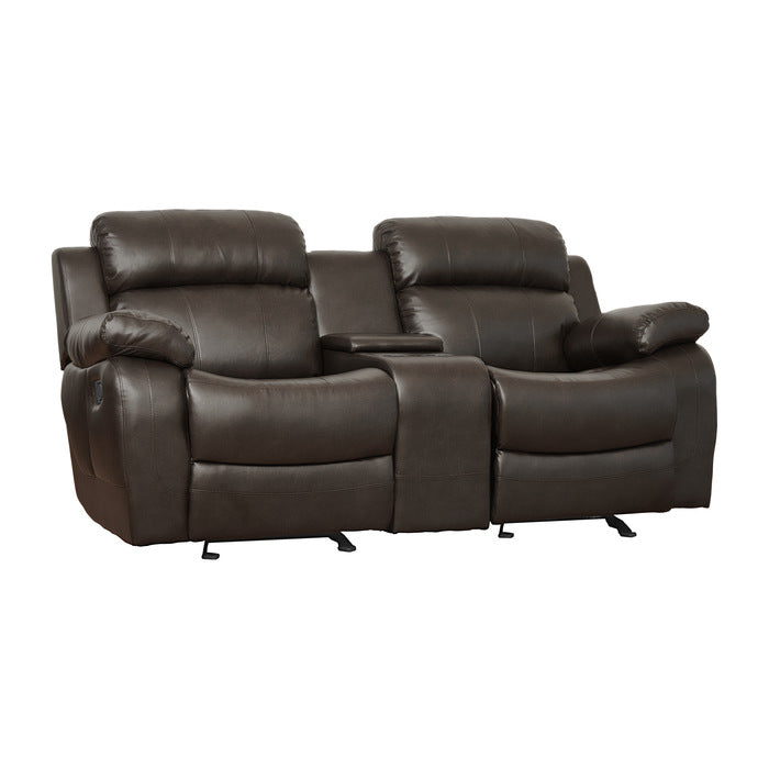 Marille Brown Reclining Loveseat - Ornate Home