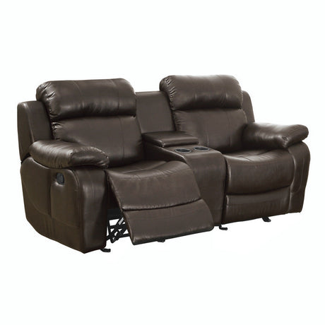 Marille Brown Reclining Loveseat - Ornate Home