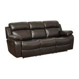 Marille Brown Reclining Sofa - Ornate Home