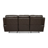 Marille Brown Reclining Sofa - Ornate Home