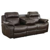 Marille Brown Reclining Sofa - Ornate Home
