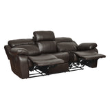 Marille Brown Reclining Sofa - Ornate Home