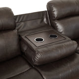 Marille Brown Reclining Sofa - Ornate Home