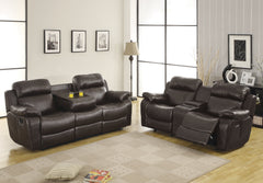 Marille Brown Reclining Sofa - Ornate Home