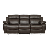 Marille Brown Reclining Sofa - Ornate Home