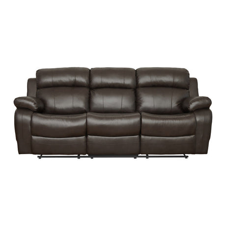 Marille Brown Reclining Sofa - Ornate Home